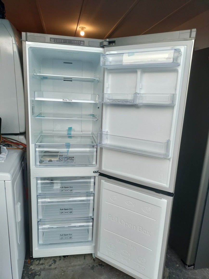 Rare Three-piece Samsung Stainless Package Brand New Fridge Like New Stove And Dishwasher With Warranty