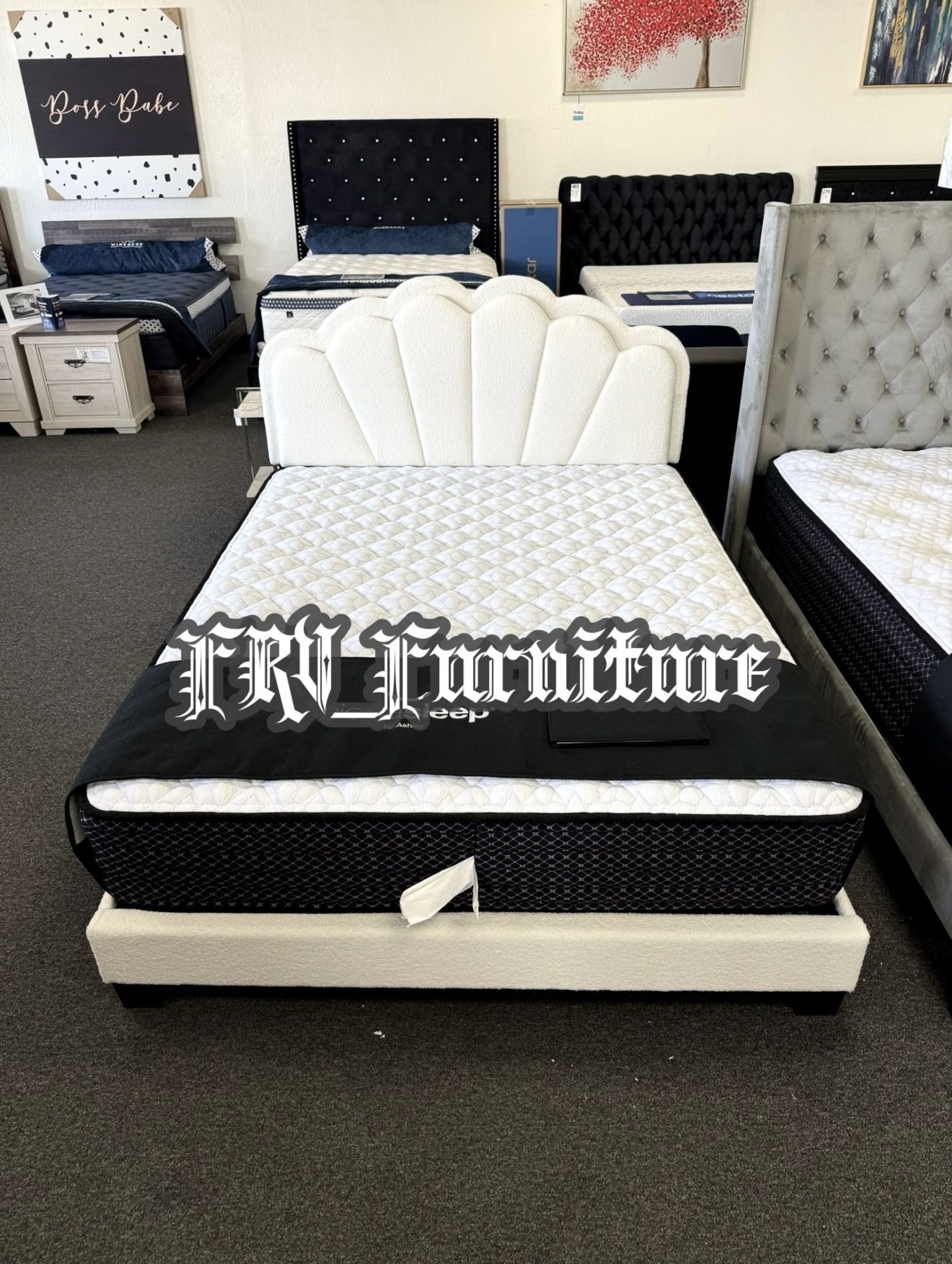 New Queen Bed Frame With Mattress