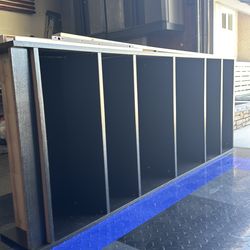 79 inch by 11 inch black bookshelf