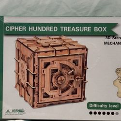 3D Puzzle Treasure Box Mechanical Device - Difficult Level (NEW)