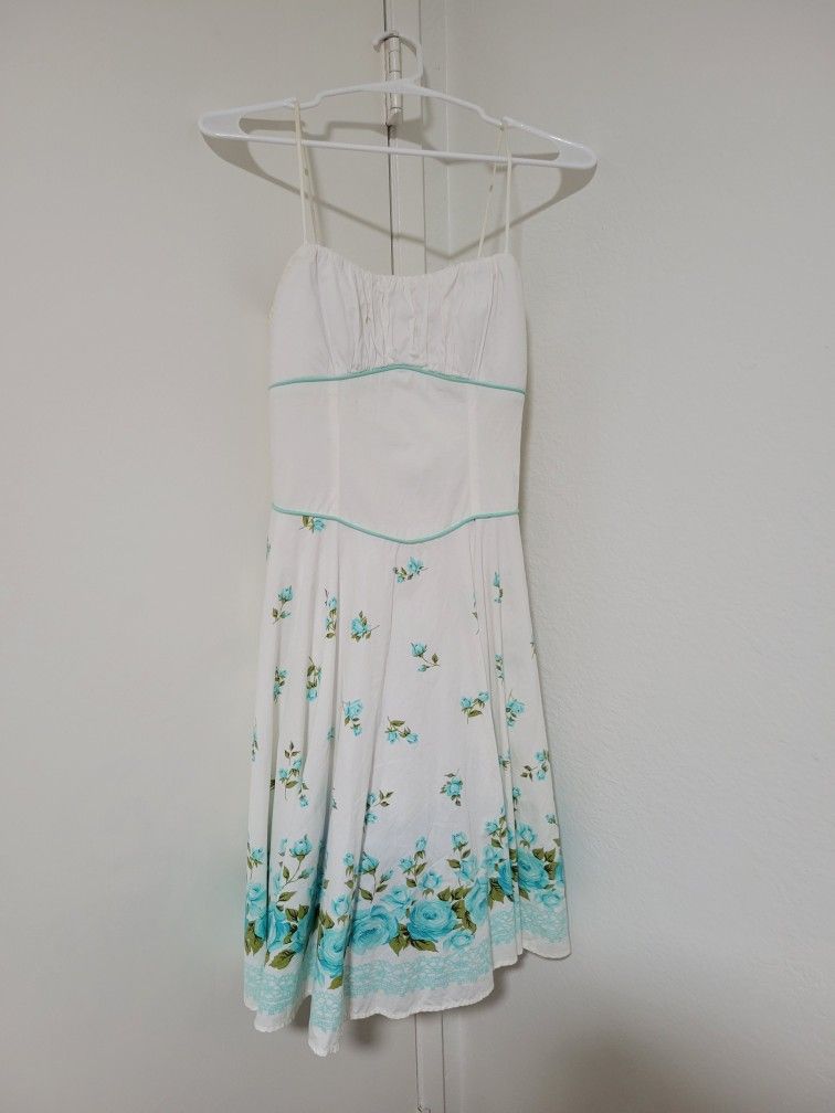 White And Blue Dress