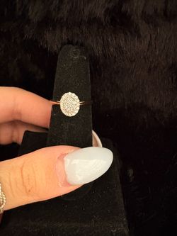 10k rose gold diamond ring