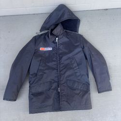 Vtg Union 76 Gas Station Employee Workwear Full Zip Jacket Patch Medium Boss LA
