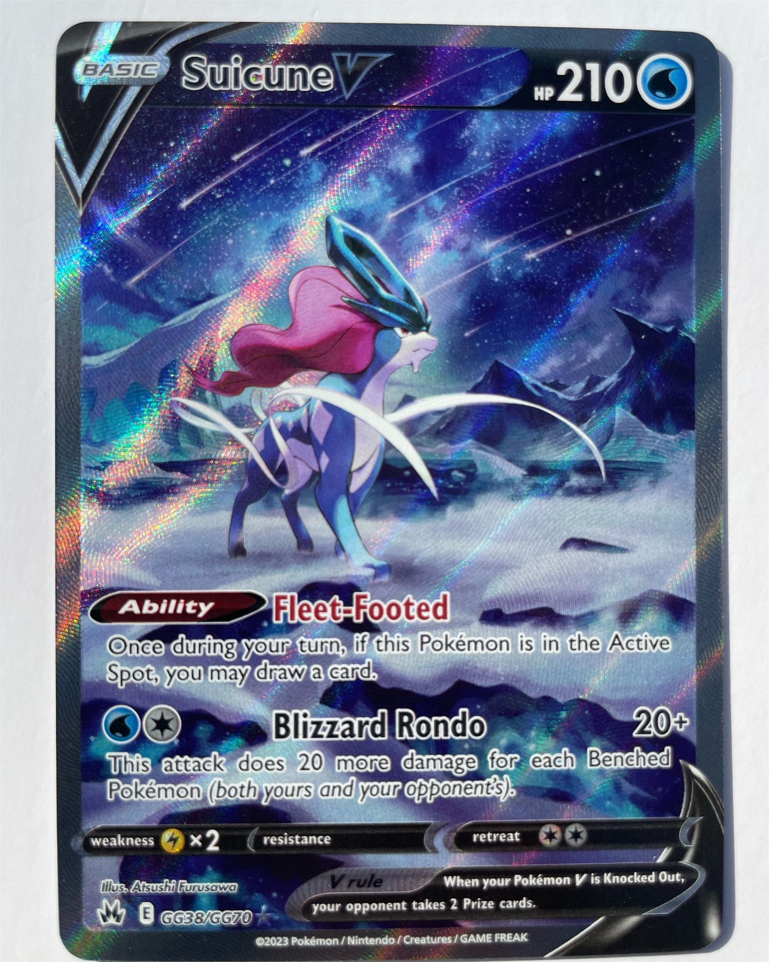 Suicune V - Crown Zenith: Galarian Gallery (CRZ:GG) Mint !