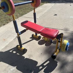 Child weight bench and set