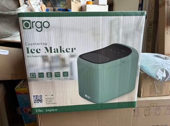 Orgo Products The Aspen Countertop Ice Maker, Bullet Ice Type, 33 lbs of Ice, Green