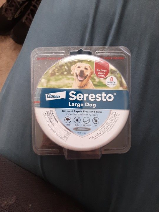 Seresto Elanco Flea & Tick Collar LARGE Dogs NEW & SEALED!