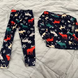 Car And Jack Snuggly Soft Cozy Velour Winter Pajamas 3T 3 Toddler