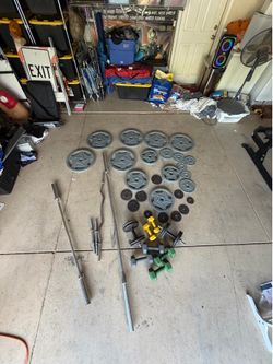 Rack and weights