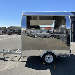 77 inch Food Vending Trailer Mobile Concession Both windows FT27