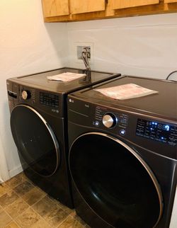 Washer and electric dryer