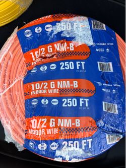 Electrical wire 10/2 roll of 250ft