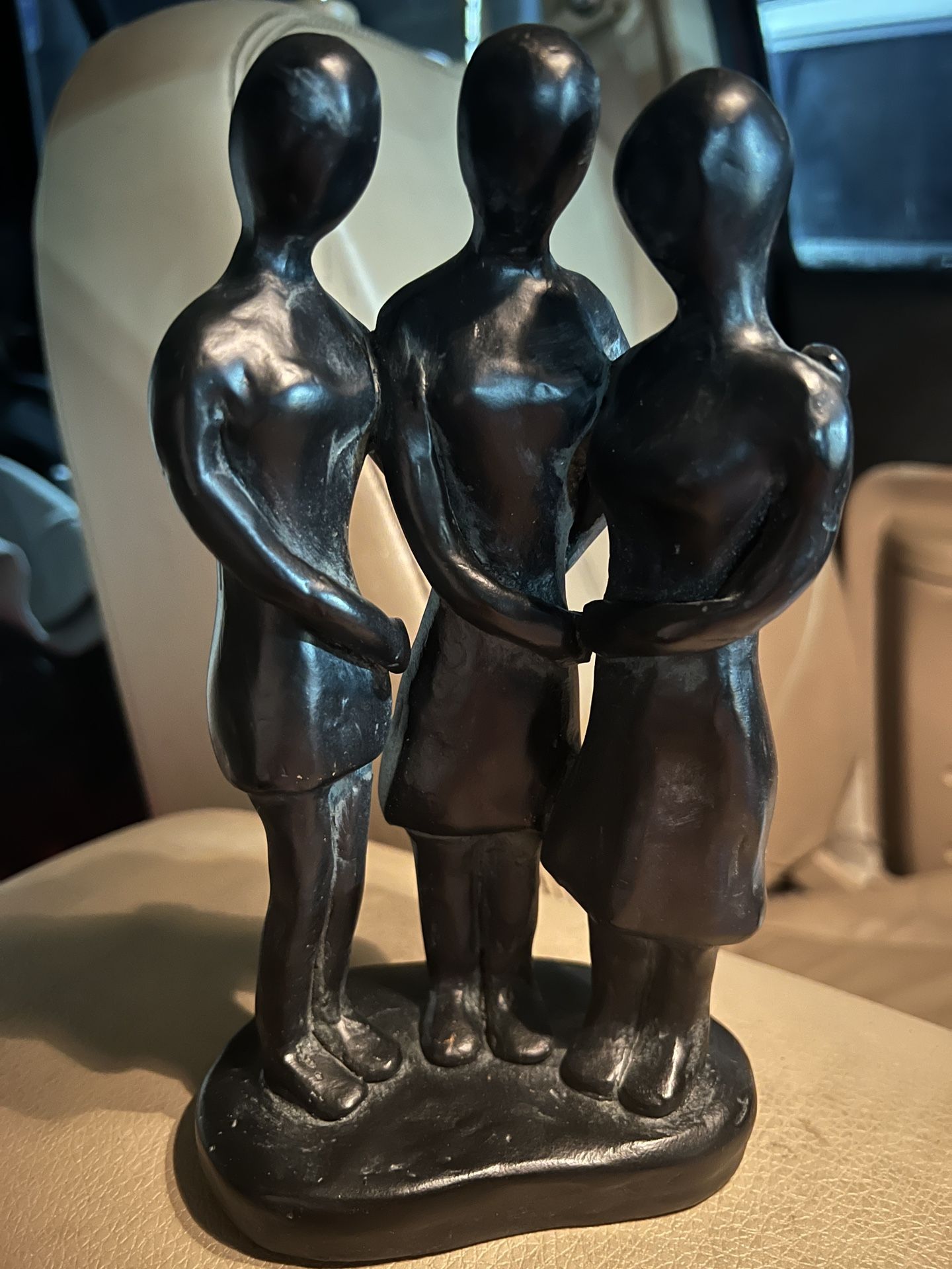 Medial Doctors Abstract Statue Black Carved Soapstone ‘04 -Price Negotiable