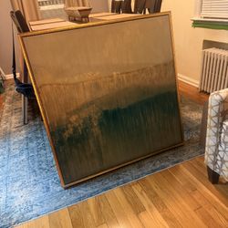 Canvas Painting With Wood Frame 