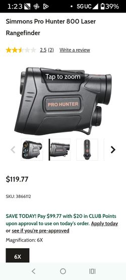 Simmons Pro Hunter laser rangefinder