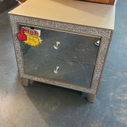 Silver Nightstand