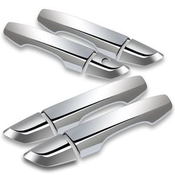 For 2016-2019 Honda Civic Chrome Door Handle Cover Cap Trim No Smart Key Hole -(2-DHC-1539