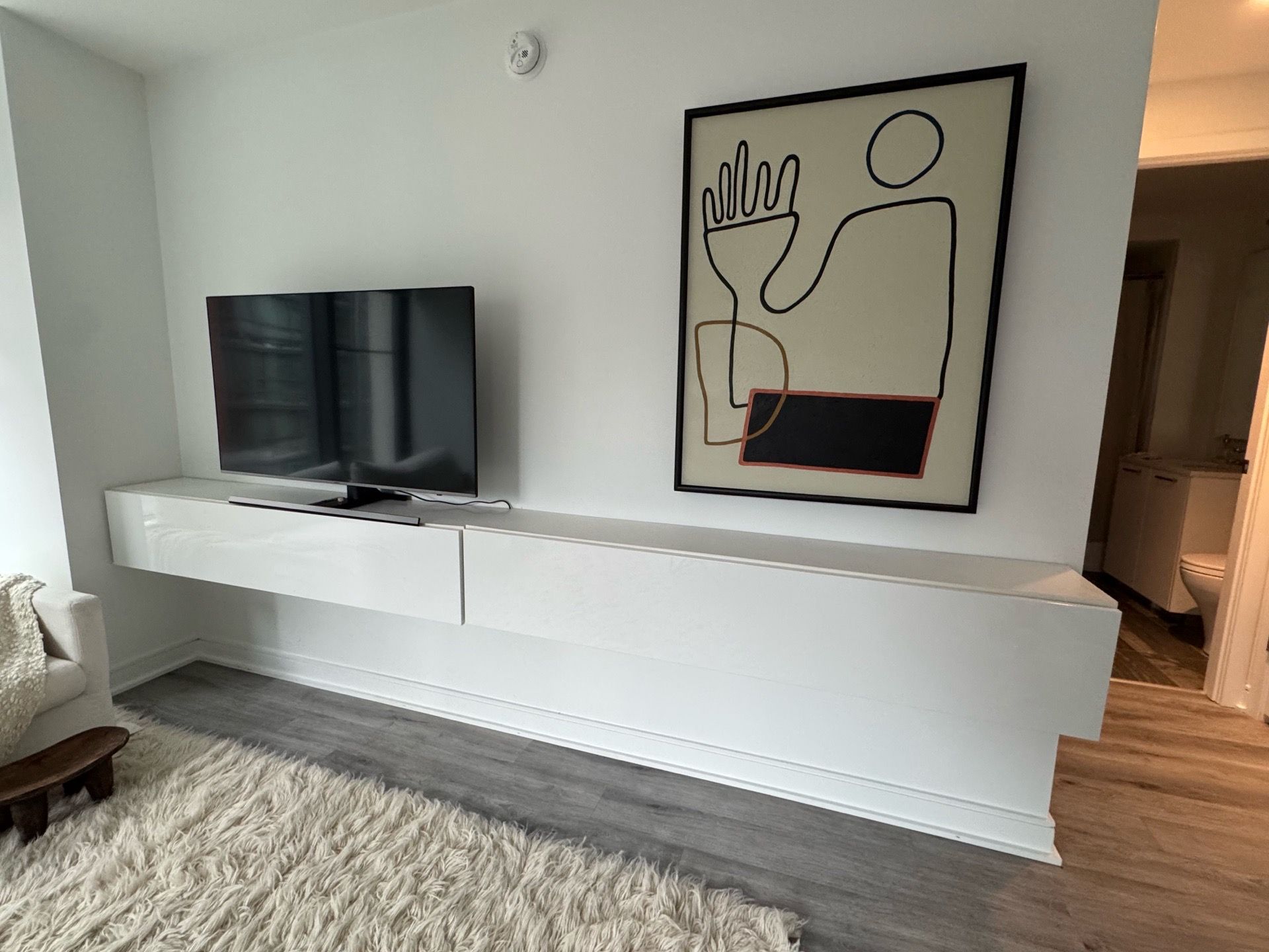 White Floating Wall Shelf