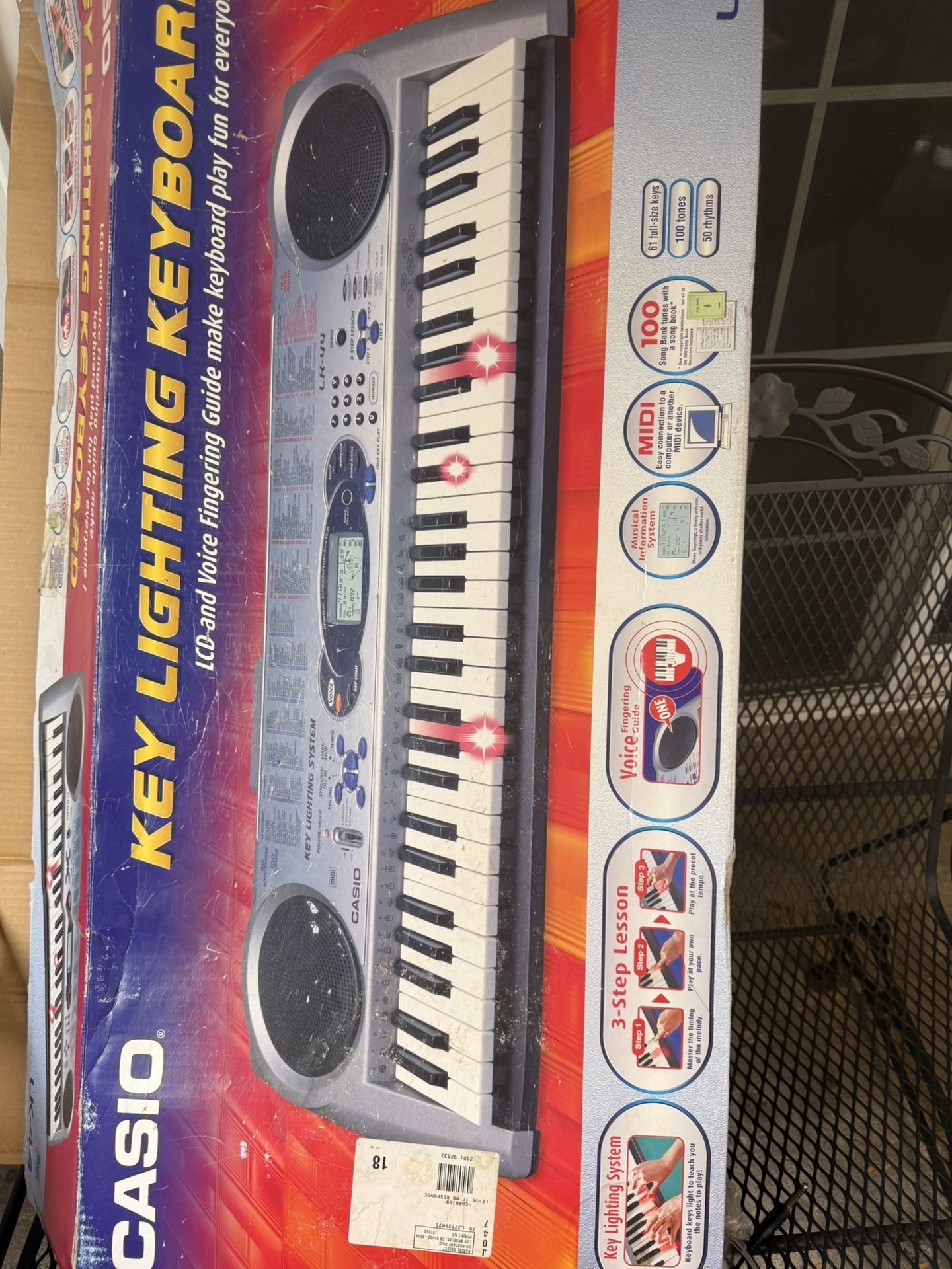New In Open Box. Casio L44 MIDI. WITH TABLE   INSTRUCTION 