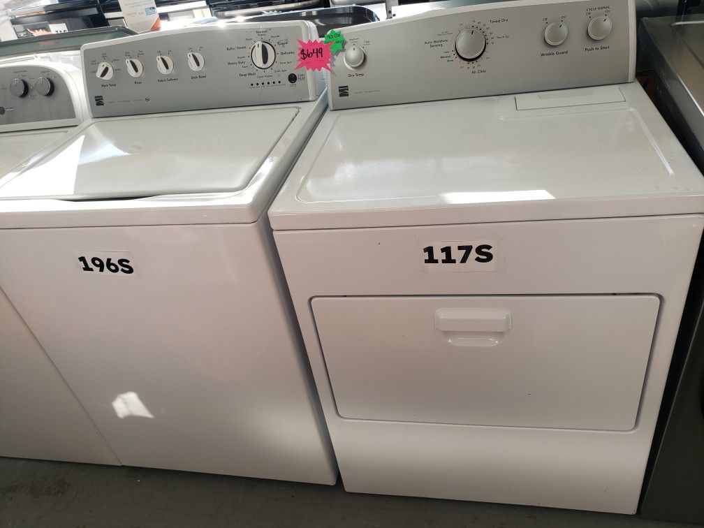 Top Load Washer & Electric Dryer Kenmore 