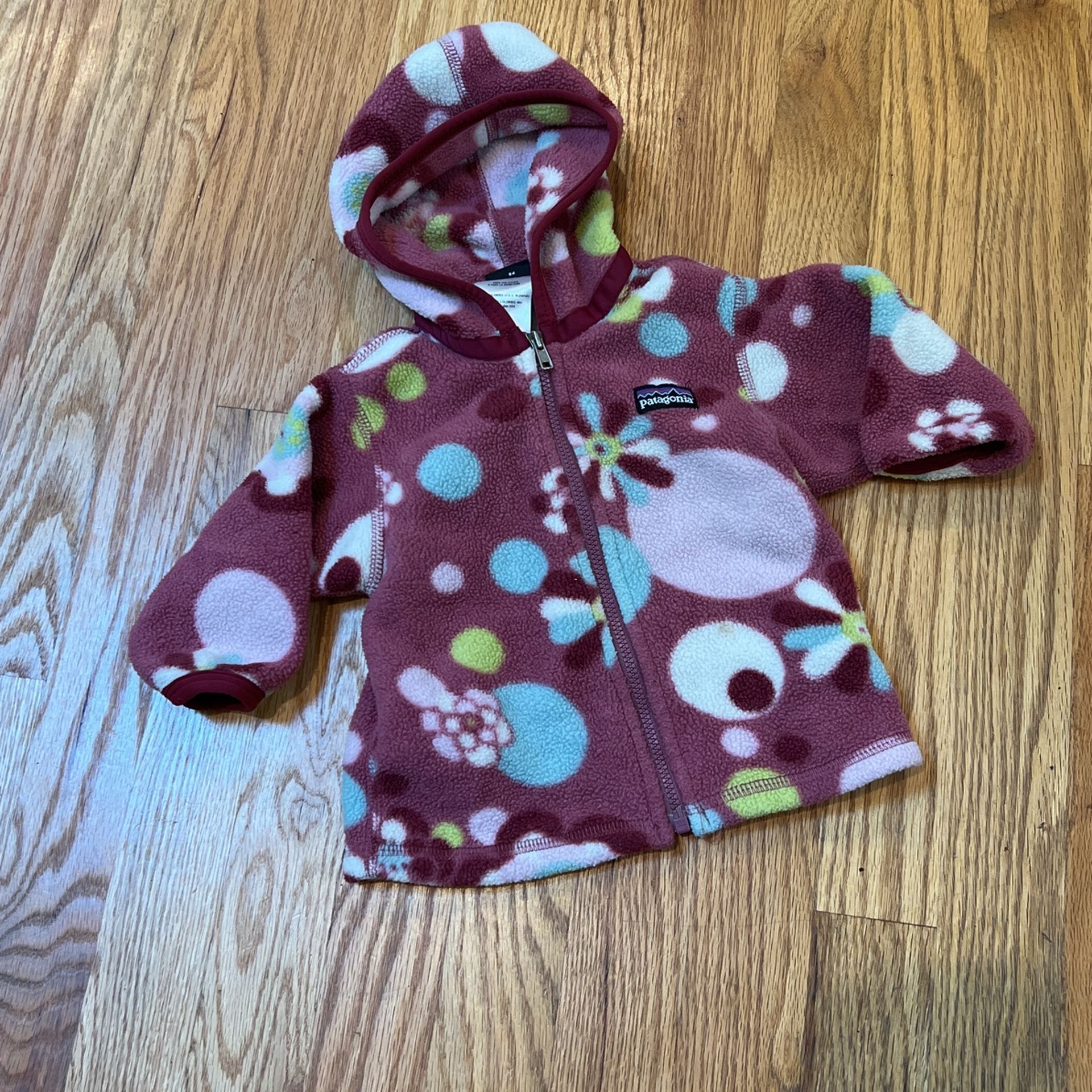 Patagonia Baby Jacket Floral Hooded Pink 3m 3 Months