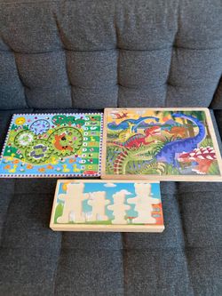 Wooden Puzzles for Kids – Set of 3