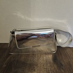 Silver Reflective Shoulder Bag 