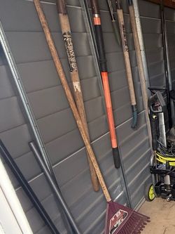 Purple Plastic Yard Rake