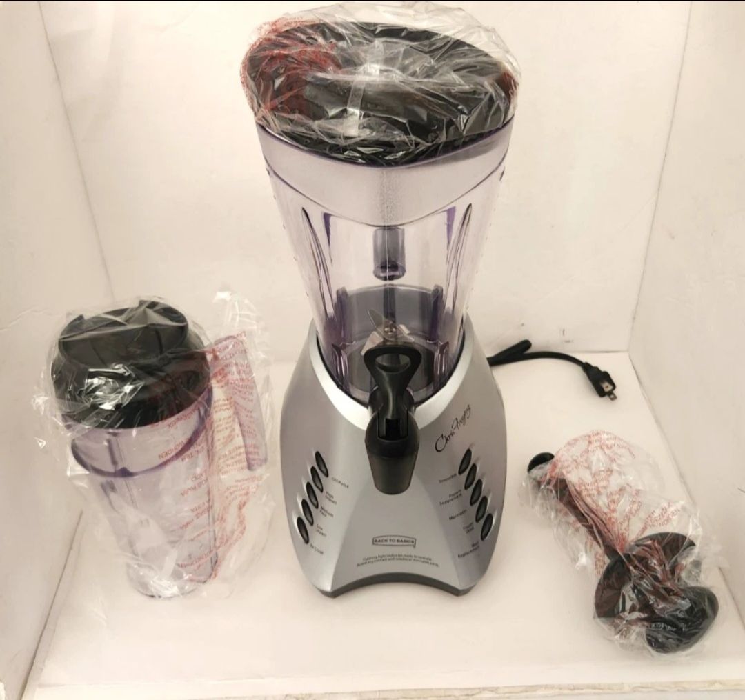 Back to Basics Chris Freytag Deluxe Smoothie Swirl Blender Set FB600CF NOS New Old Stock