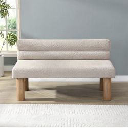 Brand New Christopher Knight Home Wally Boucle Upholstered Dining Bench, Modern Large Dining Room Chair, Entryway Ottoman Bench, Bedroom End of Bed Se