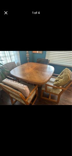 Solid wood dining table