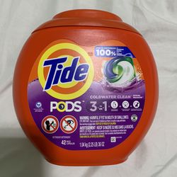 Tide Pods Liquid Laundry Detergent Spring Meadow 42 ct