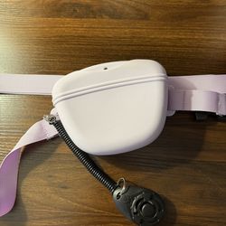 Dog treat training waste bag with clicker- color lavender