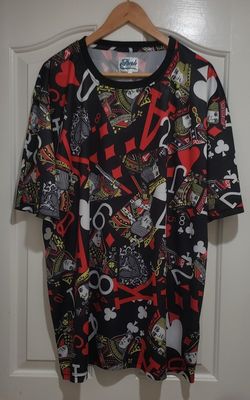 Fresh Prints Of Bel Air "Playing Cards" All Over Design Men's Size 3XL Brand New 