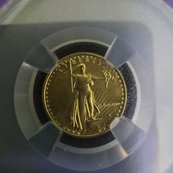 1986 1/10 Oz Gold Eagle w/ Roman Numeral
