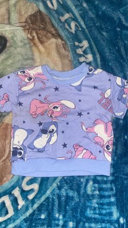 Disney Stitch & Angel Crop Sweatshirt