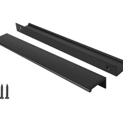 1471: New Peaha 30 Pack Kitchen Cabinet Handles 10 inch Black Pulls for Dresser Drawers Door Edge Finger Pull 