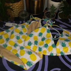 Old Navy Pineapple Bikini Bathing Suit 