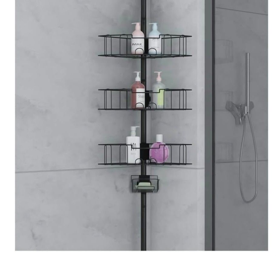 4 Tier Shower Caddy - Black in color.  New
