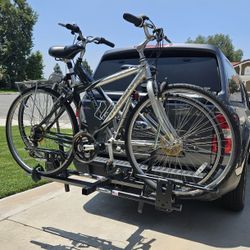 2 Trek Bikes & Hitch Bike Rake