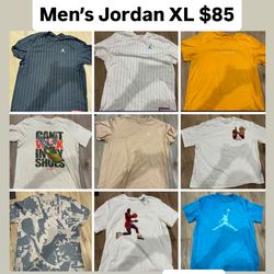 Men’s xl Jordan shirts like new $85