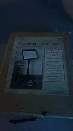 Wooden music book stand