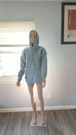 Gray Pullover Hoodie Sweatshirt