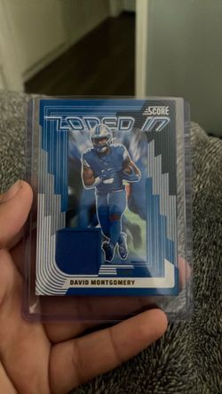 David Montgomery Score Zoned In Relic Card