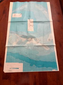 1966 Kiska Alaska Bathymetric Map Aleutian Arc ESSA 36.5x58.5 in