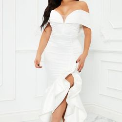 Fashion Nova White Wedding Dress