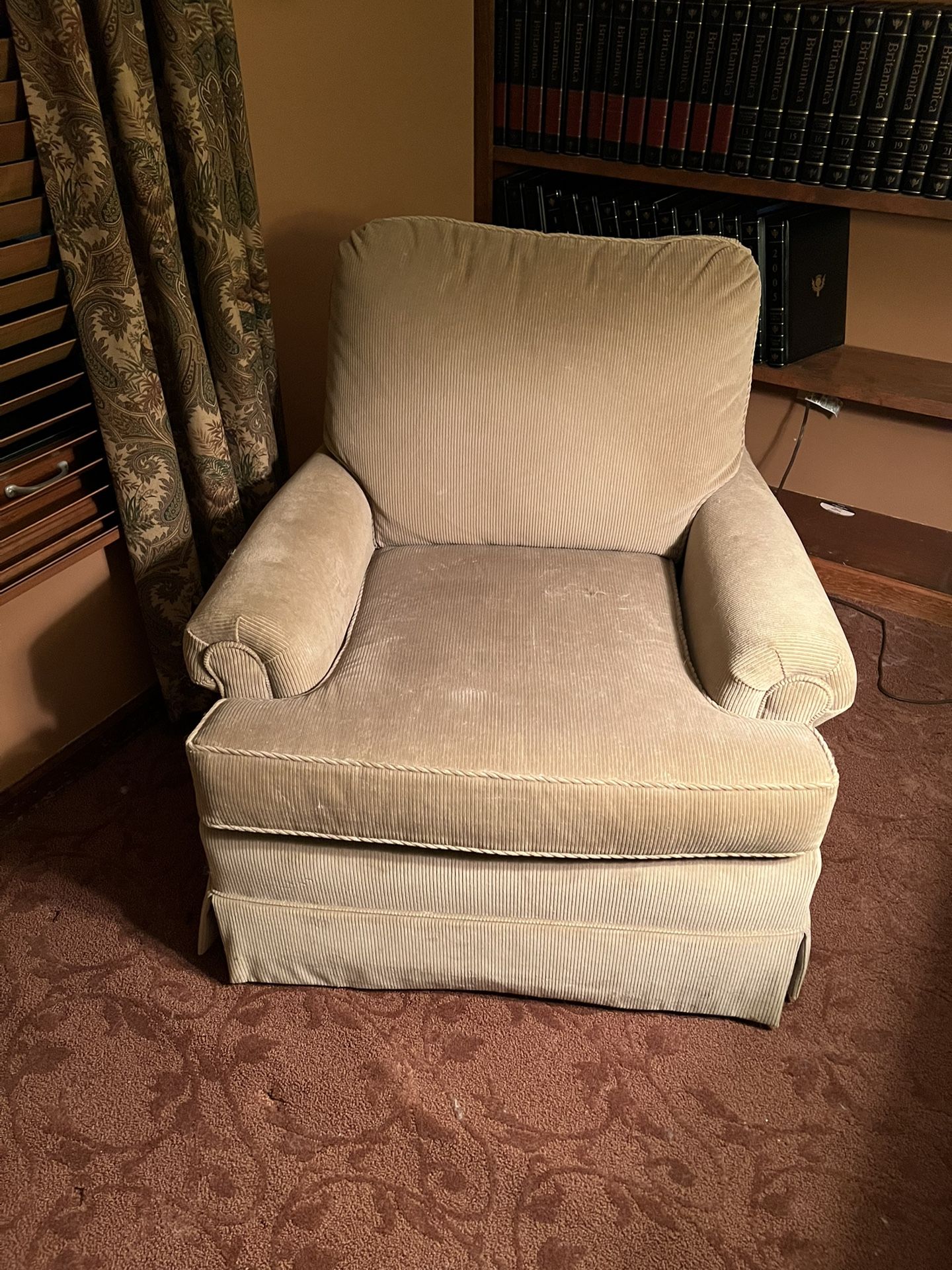 Comfy Upholstered Armchair – $60 (OBO)