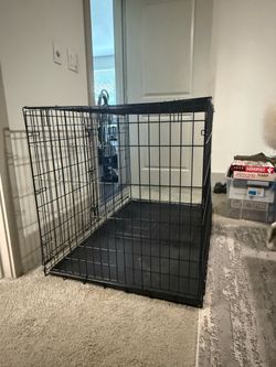 XL DOG CAGE DOUBLE DOOR 32x48 inches