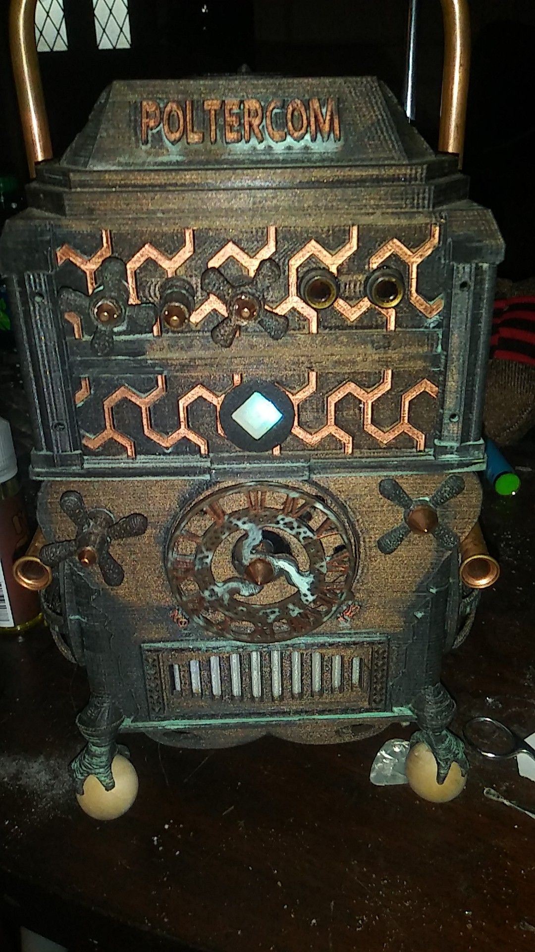 Poltercom spirit box. (Like a electronic quiji board)