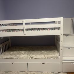 Bunkbed With Mattress And Storage